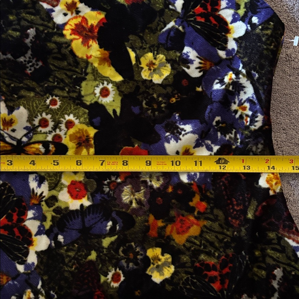 NWT Urban Outfitters Mallory Black Floral‎ Velvet Cowl Neck Slip Dress Size S - Picture 8 of 9